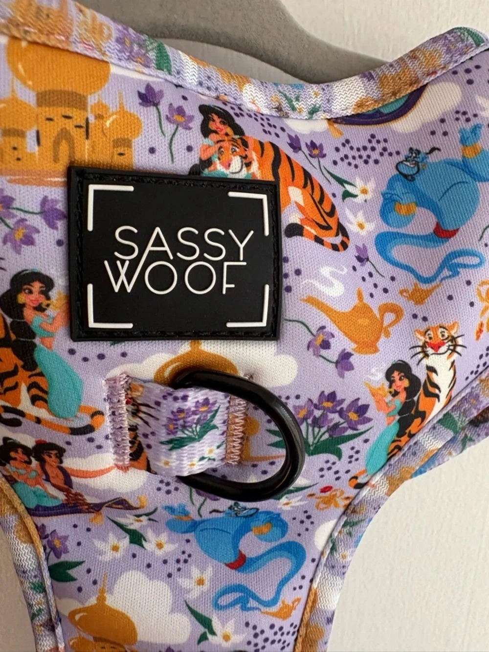 Sassy Woof X DISNEY'S JASMINE Lavender Dog Harness